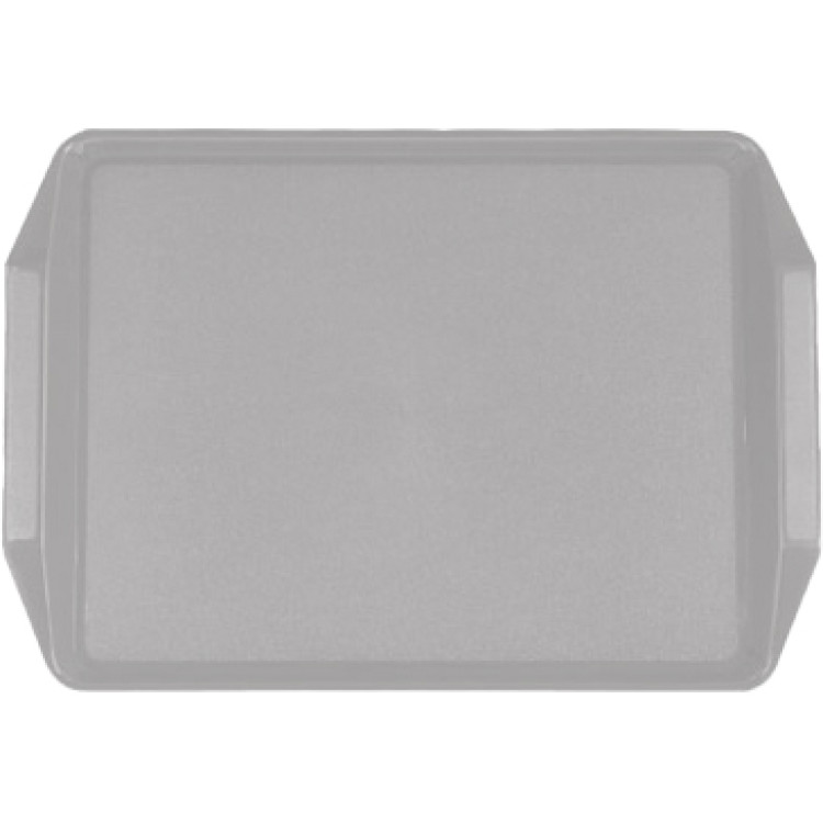Plateau de restauration rapide en plastique ABS gris 436 x 305 x 30 mm | Adexa GZFH796