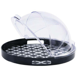 Couvercle d'écran rotatif rond en polycarbonate transparent (PC) 420 x 410 x 240 mm | Adexa GZFH904