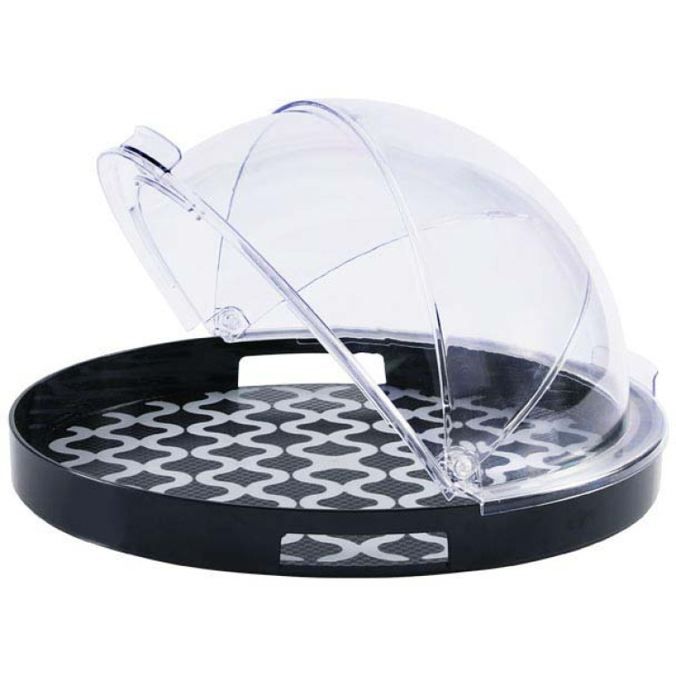 Couvercle d'écran rotatif rond en polycarbonate transparent (PC) 420 x 410 x 240 mm | Adexa GZFH904 Couvercle d'écran rotatif rond en polycarbonate transparent (PC) 420 x 410 x 240 mm | Adexa GZFH904