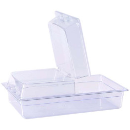 Couvercle d'écran rectangulaire à rabat en polycarbonate transparent (PC) 531 x 335 x 75 mm | Adexa GZFH906
