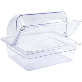 Couvercle d'écran rotatif rectangulaire en polycarbonate transparent (PC) 336 x 280 x 145 mm | Adexa GZFH910