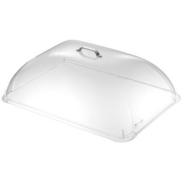 Couvercle alimentaire ovale transparent en polycarbonate (PC) 462 x 335 x 159 mm | Adexa GZFH930