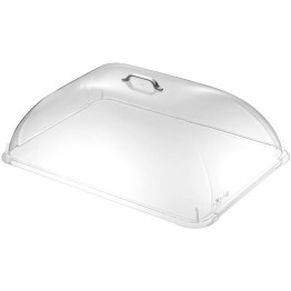 Couvercle alimentaire ovale transparent en polycarbonate (PC) 508 x 356 x 160 mm | Adexa GZFH932