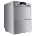 Lave-vaisselle numérique professionnel sous comptoir avec panier 500 x 500 mm, pompe à détergent et de rinçage intégrée | Adexa H50F