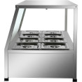 Bain-marie de comptoir de qualité B 10xGN1/2 150 mm | Adexa HBM213 Qualité B