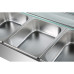 Bain Marie Commercial avec dessus en verre pare-haleine 4xGN1/2 | Adexa HBM24