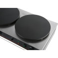 Crêpière Professionnelle Double 2x400mm | Adexa HCM2