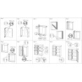 Armoire de rangement professionnelle démontable en métal avec étagères ouvertes et fermées, aspect bois gris foncé, 900 x 390 x 1120 mm | Adexa HDCZHC