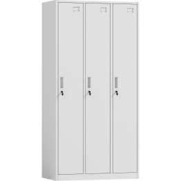 Casier commercial blanc à 3 portes 900 x 450 x 1800 mm | Adexa HDG03