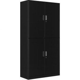 Classeur double professionnel 900 x 390 x 1800 mm Noir | Adexa HDW04BLACK