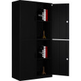Classeur double professionnel 900 x 390 x 1800 mm Noir | Adexa HDW04BLACK