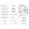 Classeur double professionnel 900 x 390 x 1800 mm Noir | Adexa HDW04BLACK