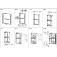 Classeur double professionnel 900 x 390 x 1800 mm Noir | Adexa HDW04BLACK