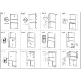 Armoire de rangement double professionnelle démontable en métal, aspect bois, gris foncé, 900 x 390 x 1800 mm | Adexa HDWCK04 B GRADE