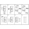 Armoire de rangement double professionnelle démontable en métal avec porte à position réglable, 2 étagères et 2 tiroirs, aspect bois gris foncé, 800 x 485 x 1800 mm | Adexa HDWCK05