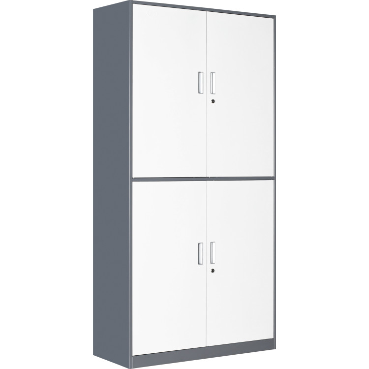 Classeur double professionnel 900 x 390 x 1800 mm Gris-Blanc | Adexa HDWS04