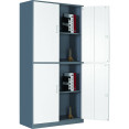 Classeur double professionnel 900 x 390 x 1800 mm Gris-Blanc | Adexa HDWS04