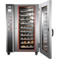 Four mixte à convection électrique professionnel pour boulangerie avec fonction d'humidité et 10 plaques 400 x 600 mm | Adexa HEA10C
