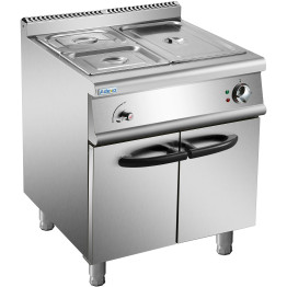 Bain-marie électrique commercial de catégorie B avec armoire 1xGN1/1 + 2xGN1/2 5 kW Profondeur 700 mm | Adexa HEB709A B GRADE 