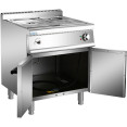 Bain-marie électrique professionnel avec armoire 1xGN1/1 + 2xGN1/2 5 kW Profondeur 700 mm | Adexa HEB709A