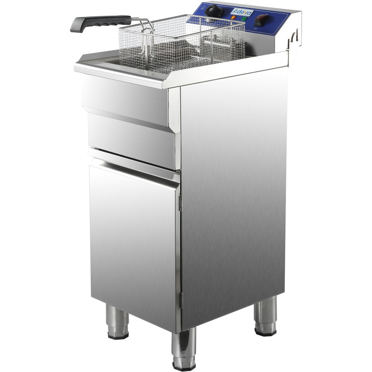 Friteuse commerciale simple électrique 16 litres 5kW sur pied | Adexa HEF161C