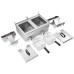 Friteuse Commerciale Double Électrique 2x16 litres 10kW Robinet de Drainage à Poser | Adexa HEF162V
