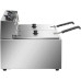Friteuse Commerciale Double Électrique 2x8 litres 5,6kW Comptoir | Adexa HEF89