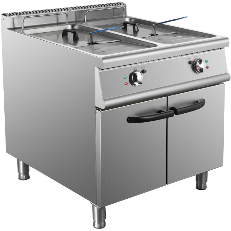 Friteuse électrique professionnelle à double cuve 2 x 28 litres | Adexa HEF908A