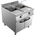 Friteuse électrique professionnelle à double cuve 2 x 28 litres | Adexa HEF908A