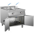 Friteuse électrique professionnelle à double cuve 2 x 28 litres | Adexa HEF908A