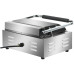 Grand gril de contact pour panini robuste nervuré/lisse 2,2 kW | Adexa HEG811EA