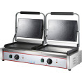 Gril de contact Panini Twin XL robuste Lisse 4,4 kW Double zone | Adexa HEG813EB