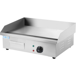 Plancha Professionnel Lisse 550x430x240mm 3kW Électrique | Adexa HEG818