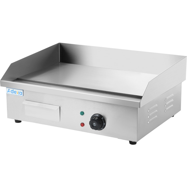 Plancha Professionnel Lisse 550x430x240mm 3kW Électrique | Adexa HEG818