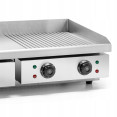 Plancha Professionnel Lisse/Nervurée 730x470x240mm 4,4kW Électrique | Adexa HEG822