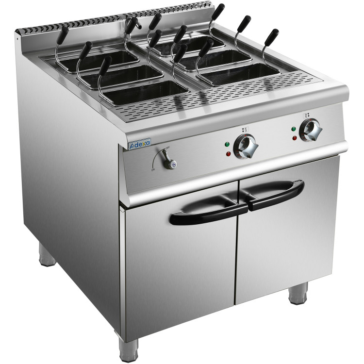 Cuiseur à pâtes professionnel électrique 40 litres 18 kW sur pied avec meuble sous-plat de 900 mm de profondeur | Adexa HEN915A Cuiseur à pâtes professionnel électrique 40 litres 18 kW sur pied avec meuble sous-plat de 900 mm de profondeur | Adexa HEN915A