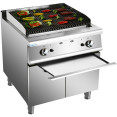Barbecue professionnel à gaz avec pierres de lave et socle meuble, 14,4 kW, profondeur 700 mm | Adexa HGL707 Barbecue professionnel à gaz avec pierres de lave et socle meuble, 14,4 kW, profondeur 700 mm | Adexa HGL707