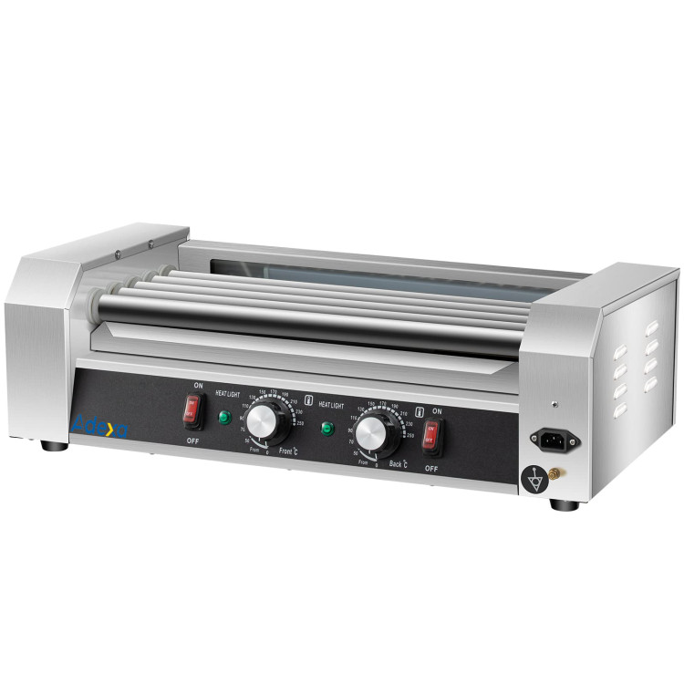 Grill à rouleaux pour hot dog professionnel 5 rouleaux | Adexa HHD05