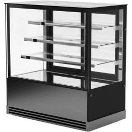 Vitrine à gâteaux 1500 mm, 3 étagères, noire | Adexa HL1500ER3B Vitrine à gâteaux 1500 mm, 3 étagères, noire | Adexa HL1500ER3B