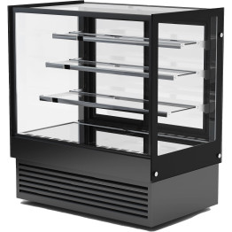 Vitrine à gâteaux 1500 mm, 3 étagères, noire | Adexa HL1500B3BLACK Vitrine à gâteaux 1500 mm, 3 étagères, noire | Adexa HL1500B3BLACK