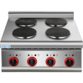 Plaque de cuisson électrique professionnelle 4 plaques 8kW | Adexa HRQ605E
