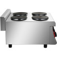 Plaque de cuisson électrique professionnelle 4 plaques 8kW | Adexa HRQ605E