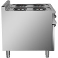 Cuisinière électrique professionnelle 4 brûleurs avec socle, 8 kW, profondeur 700 mm | Adexa HRQ712 Cuisinière électrique professionnelle 4 brûleurs avec socle, 8 kW, profondeur 700 mm | Adexa HRQ712