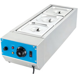 Fondoir à chocolat professionnel à trois plaques 2,0 kW | Adexa HW23