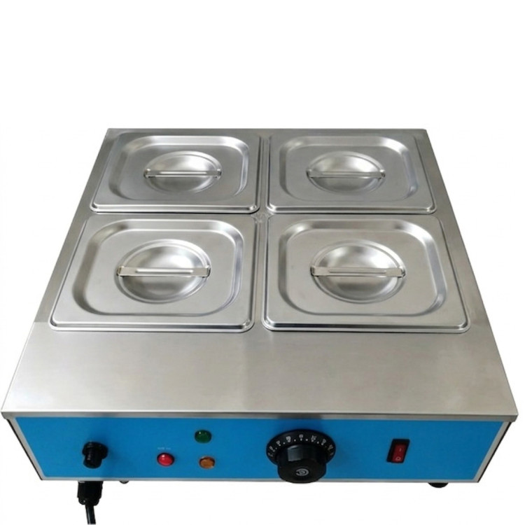 Fondoir à chocolat professionnel à quatre plaques 3,0 kW | Adexa HW24