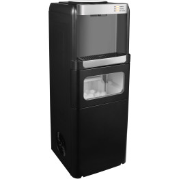 Machine à glaçons autonome avec distributeur d'eau chaude et froide, capacité 15 kg/24 h, bac de 2,5 L, dimensions : 290 x 300 x 836 mm | Adexa HZB15YLR