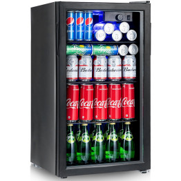 Refroidisseur de bouteilles commercial à porte vitrée 90 litres, commande mécanique, noir | Adexa JC90 Refroidisseur de bouteilles commercial à porte vitrée 90 litres, commande mécanique, noir | Adexa JC90