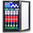 Refroidisseur de bouteilles commercial à porte vitrée 90 litres, commande mécanique, noir | Adexa JC90 Refroidisseur de bouteilles commercial à porte vitrée 90 litres, commande mécanique, noir | Adexa JC90