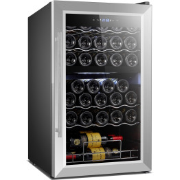 Cave à vin professionnelle Double zone Inox 33 bouteilles | Adexa JC98D