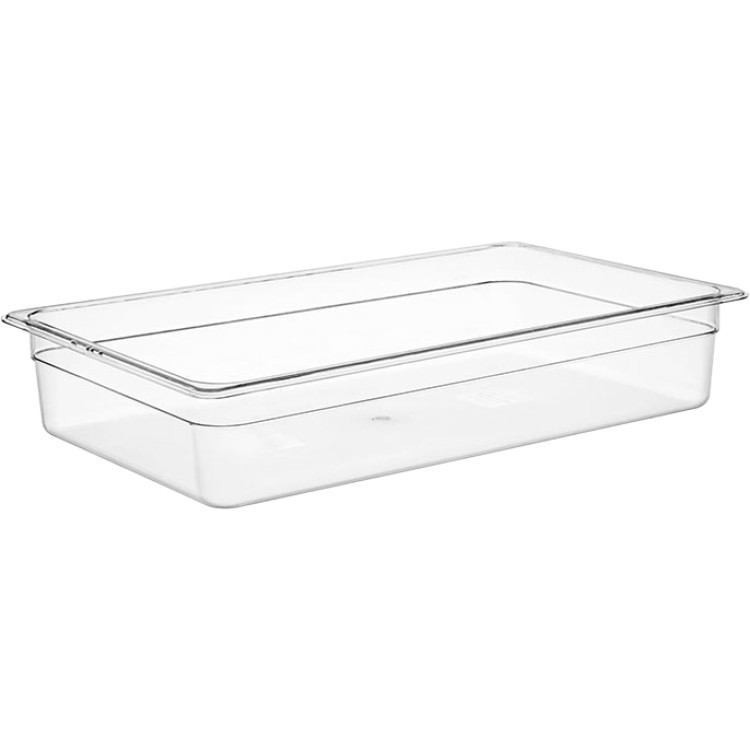 Bac gastronorme en polycarbonate haute résistance GN1/1, profondeur 100 mm | Adexa JGM1504